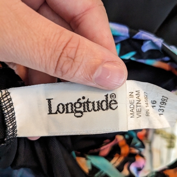 Longitude Tie Front Swim Dress in Sparkler Sz 16 - Picture 7 of 8